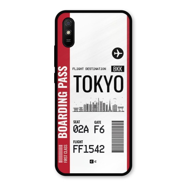 Tokyo Boarding Pass Metal Back Case for Redmi 9i