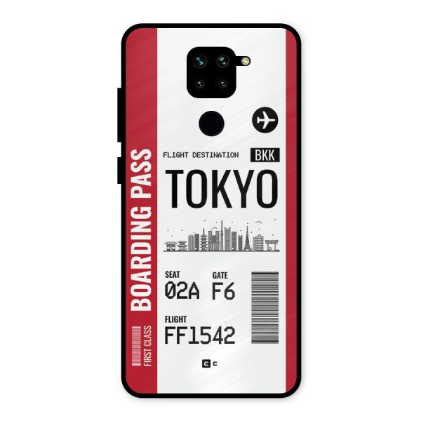 Tokyo Boarding Pass Metal Back Case for Redmi Note 9