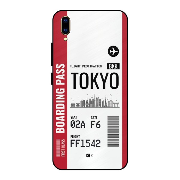 Tokyo Boarding Pass Metal Back Case for Vivo V11 Pro