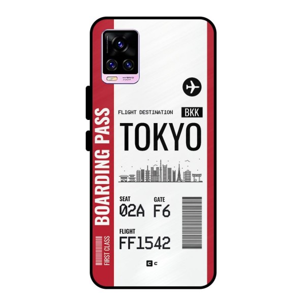 Tokyo Boarding Pass Metal Back Case for Vivo V20 Pro