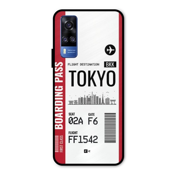 Tokyo Boarding Pass Metal Back Case for Vivo Y31