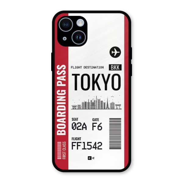 Tokyo Boarding Pass Metal Back Case for iPhone 14