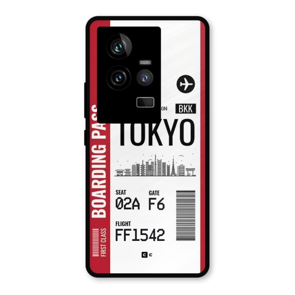 Tokyo Boarding Pass Metal Back Case for iQOO 11 5G