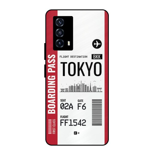 Tokyo Boarding Pass Metal Back Case for iQOO Z5