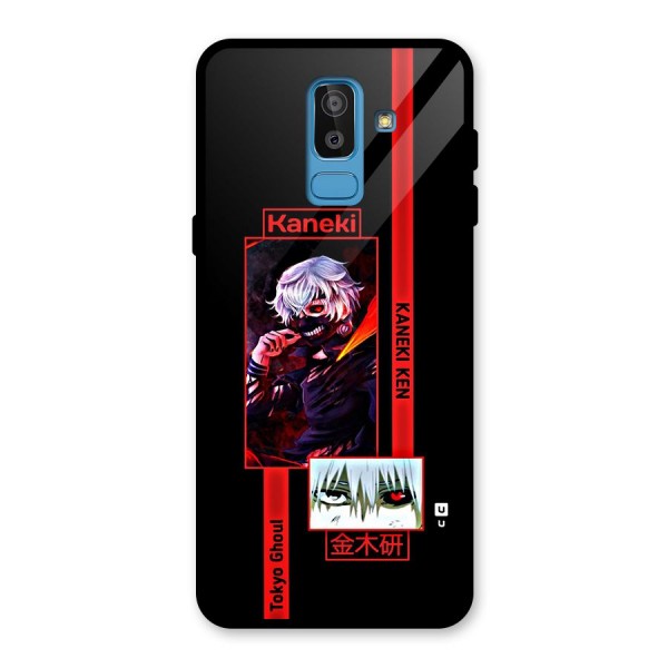 Tokyo Ghoul Kaneki Art Glass Back Case for Galaxy J8