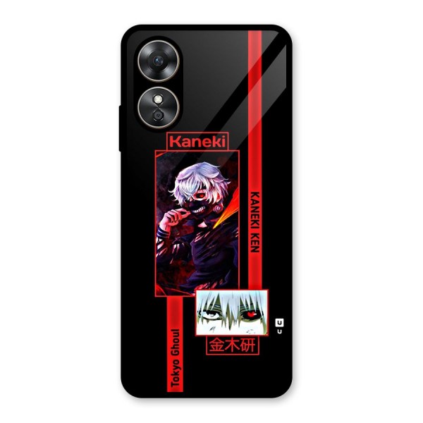 Tokyo Ghoul Kaneki Art Glass Back Case for Oppo A17