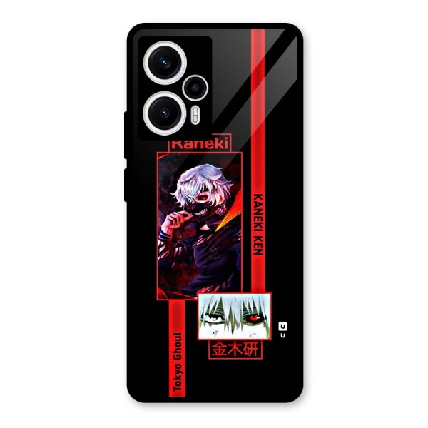 Tokyo Ghoul Kaneki Art Glass Back Case for Poco F5