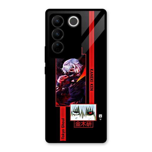 Tokyo Ghoul Kaneki Art Glass Back Case for Vivo V27