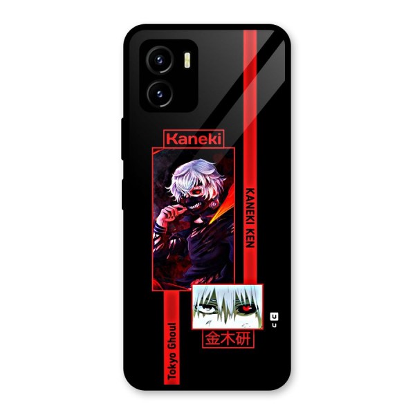 Tokyo Ghoul Kaneki Art Glass Back Case for Vivo Y15s