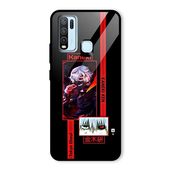 Tokyo Ghoul Kaneki Art Glass Back Case for Vivo Y30