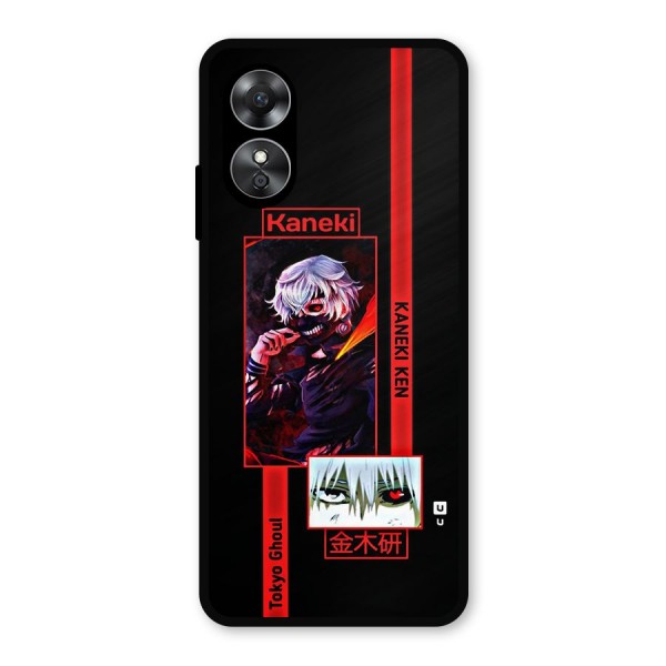 Tokyo Ghoul Kaneki Art Metal Back Case for Oppo A17