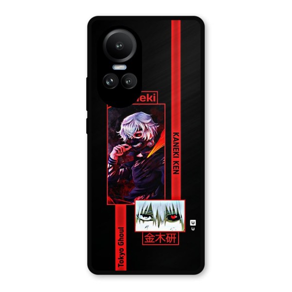 Tokyo Ghoul Kaneki Art Metal Back Case for Oppo Reno10