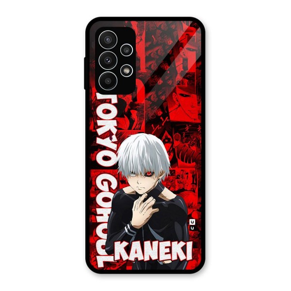 Tokyo Ghuoul Kaneki Glass Back Case for Galaxy A23