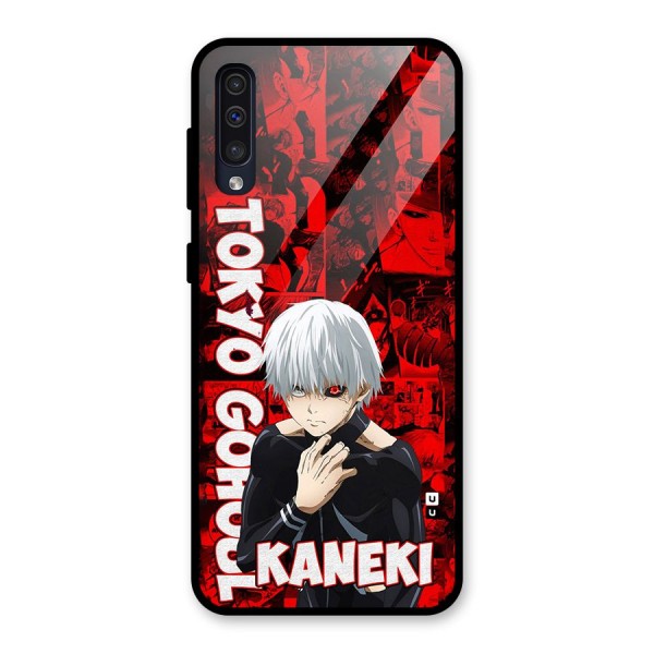 Tokyo Ghuoul Kaneki Glass Back Case for Galaxy A50