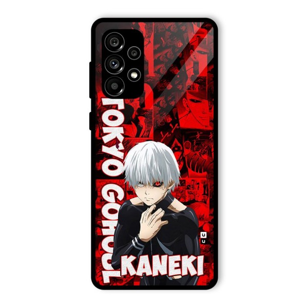 Tokyo Ghuoul Kaneki Glass Back Case for Galaxy A73 5G