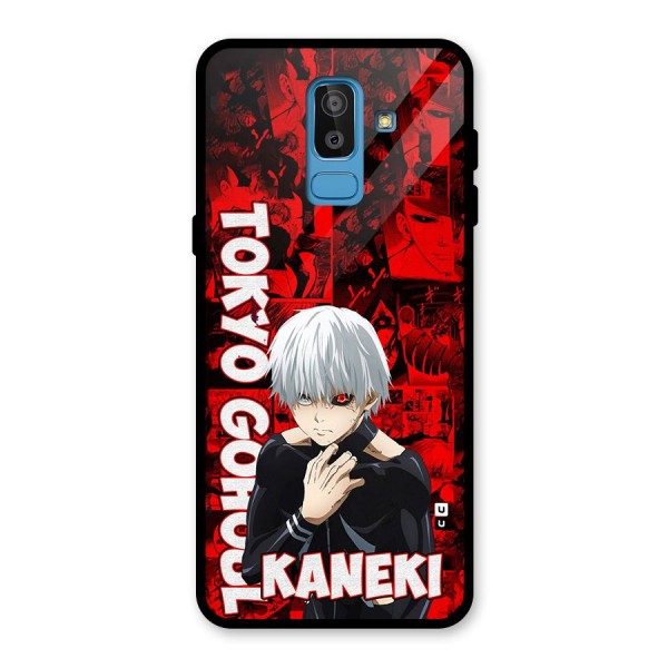 Tokyo Ghuoul Kaneki Glass Back Case for Galaxy J8