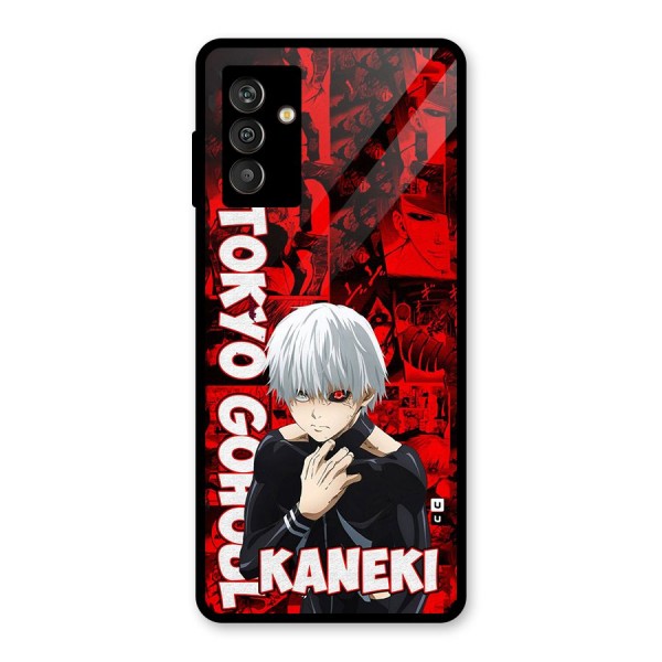 Tokyo Ghuoul Kaneki Glass Back Case for Galaxy M13