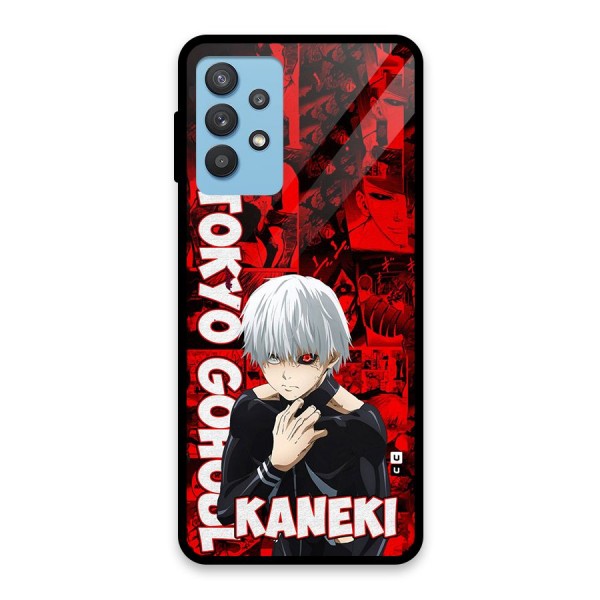 Tokyo Ghuoul Kaneki Glass Back Case for Galaxy M32 5G