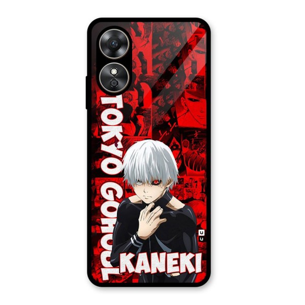 Tokyo Ghuoul Kaneki Glass Back Case for Oppo A17