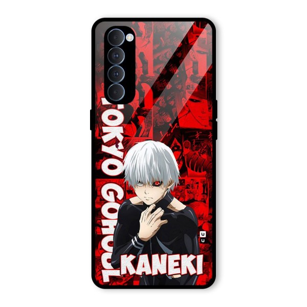 Tokyo Ghuoul Kaneki Glass Back Case for Oppo Reno4 Pro