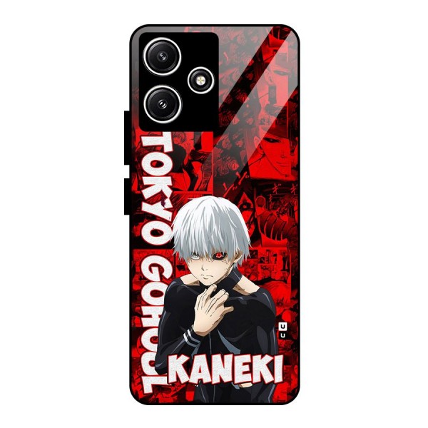 Tokyo Ghuoul Kaneki Glass Back Case for Redmi 12 5G