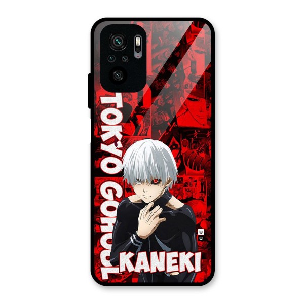 Tokyo Ghuoul Kaneki Glass Back Case for Redmi Note 10