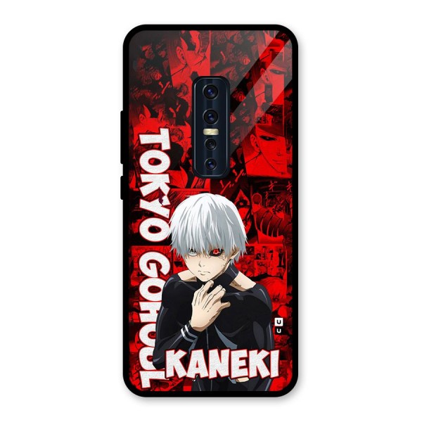 Tokyo Ghuoul Kaneki Glass Back Case for Vivo V17 Pro