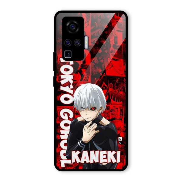 Tokyo Ghuoul Kaneki Glass Back Case for Vivo X50 Pro