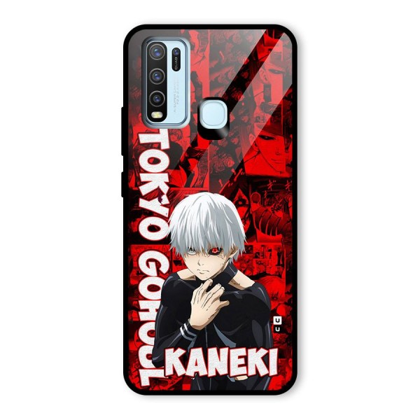 Tokyo Ghuoul Kaneki Glass Back Case for Vivo Y30