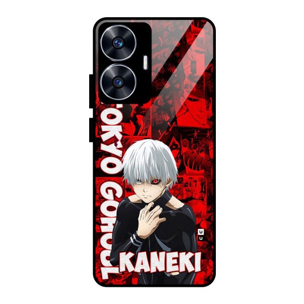 Tokyo Ghuoul Kaneki Glass Back Case for realme C55