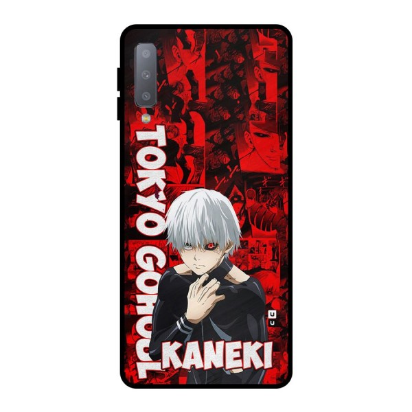 Tokyo Ghuoul Kaneki Metal Back Case for Galaxy A7 (2018)