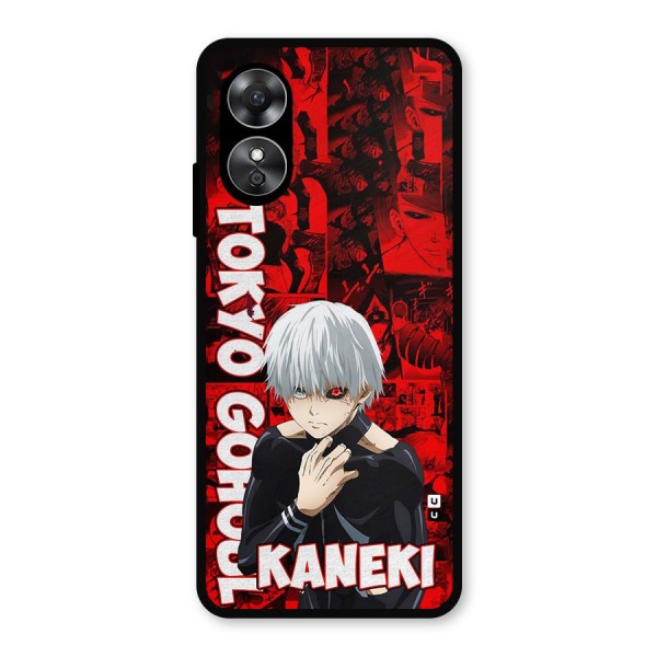 Tokyo Ghuoul Kaneki Metal Back Case for Oppo A17