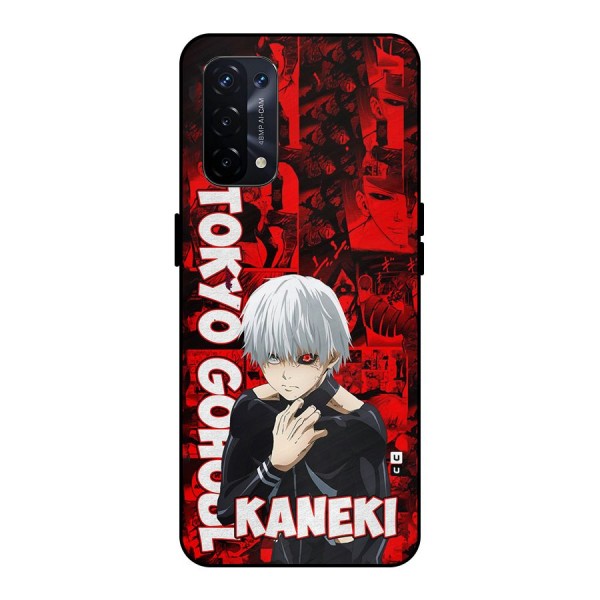 Tokyo Ghuoul Kaneki Metal Back Case for Oppo A74 5G