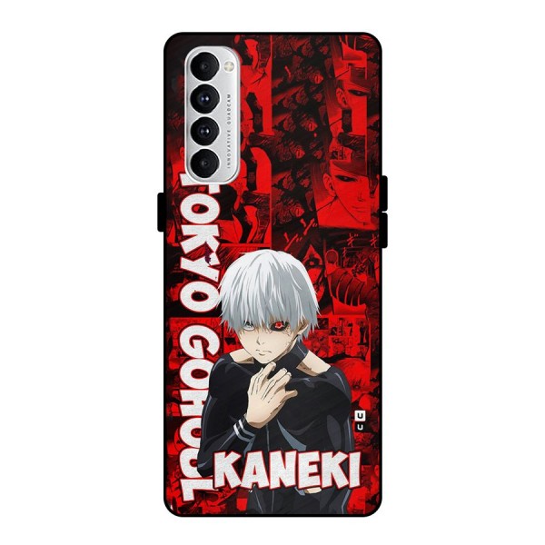 Tokyo Ghuoul Kaneki Metal Back Case for Oppo Reno4 Pro