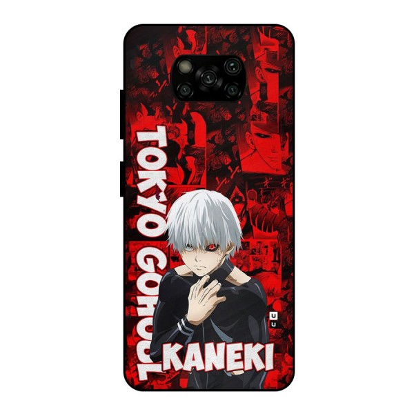 Tokyo Ghuoul Kaneki Metal Back Case for Poco X3