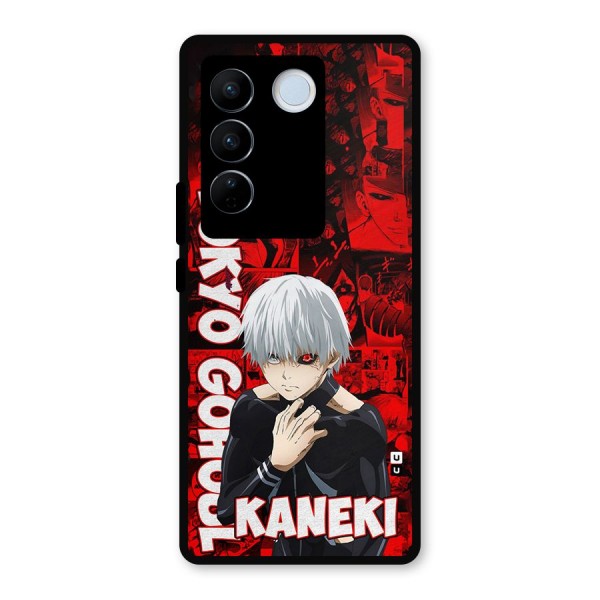 Tokyo Ghuoul Kaneki Metal Back Case for Vivo V27 Pro