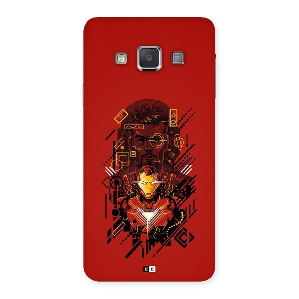 Tony Stark Back Case for Galaxy A3