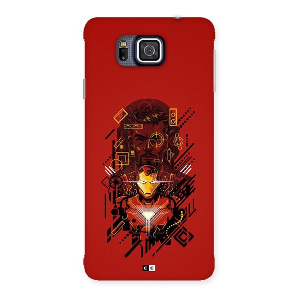 Tony Stark Back Case for Galaxy Alpha