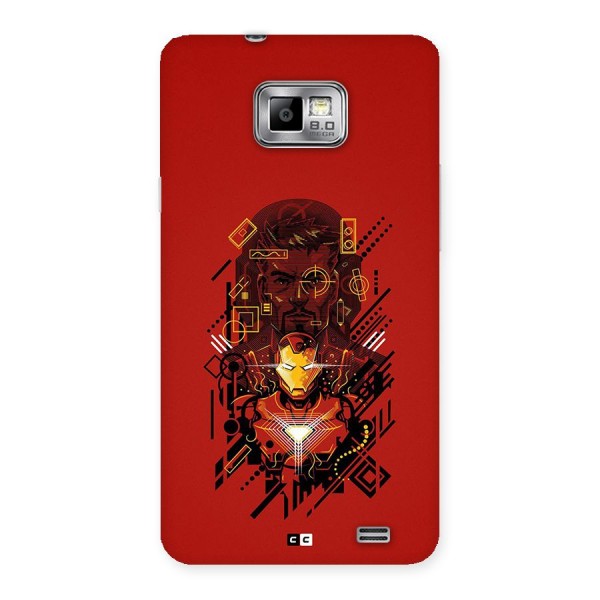 Tony Stark Back Case for Galaxy S2