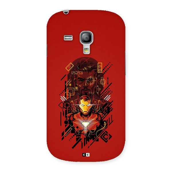 Tony Stark Back Case for Galaxy S3 Mini