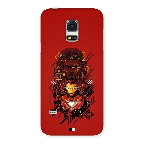 Tony Stark Back Case for Galaxy S5 Mini