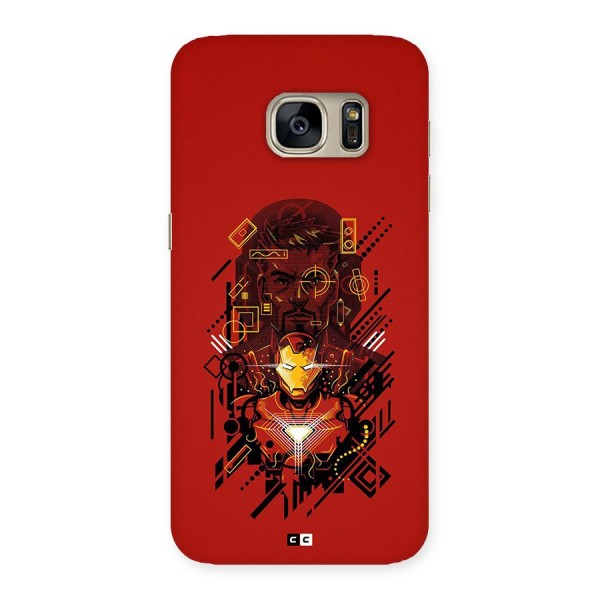 Tony Stark Back Case for Galaxy S7