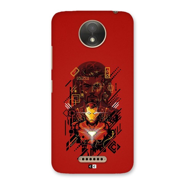 Tony Stark Back Case for Moto C Plus