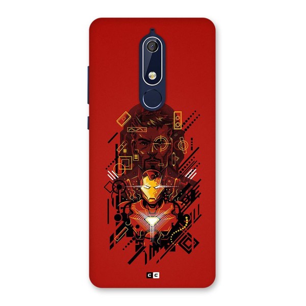 Tony Stark Back Case for Nokia 5.1