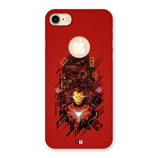 Tony Stark Back Case for iPhone 8 Logo Cut