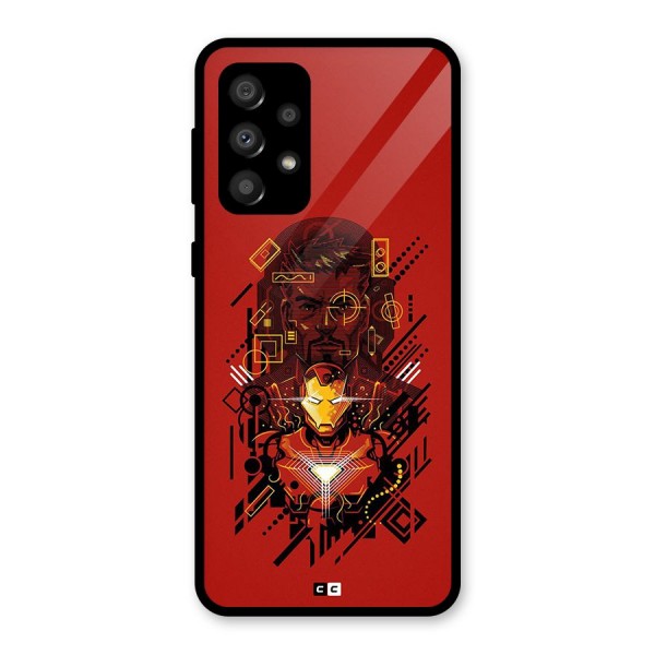 Tony Stark Glass Back Case for Galaxy A32