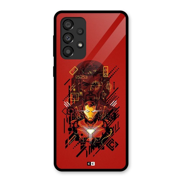 Tony Stark Glass Back Case for Galaxy A33 5G