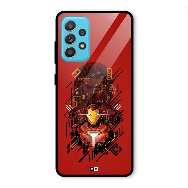 Tony Stark Glass Back Case for Galaxy A52s 5G