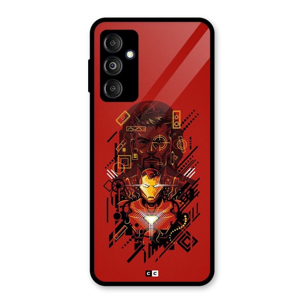 Tony Stark Glass Back Case for Galaxy M14 5G