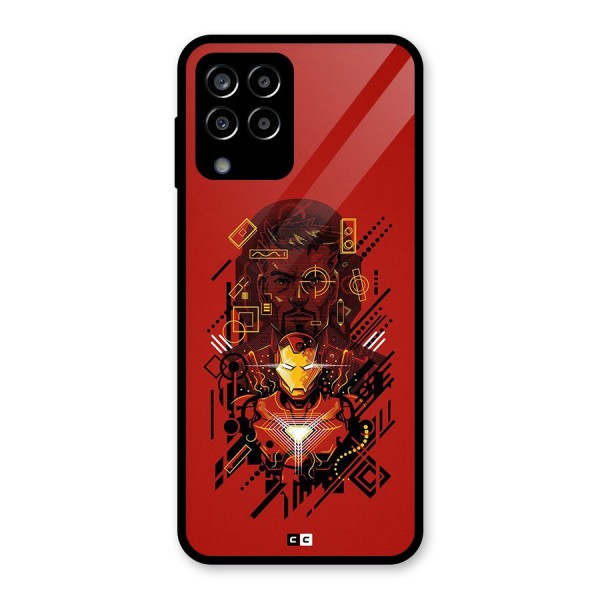 Tony Stark Glass Back Case for Galaxy M33